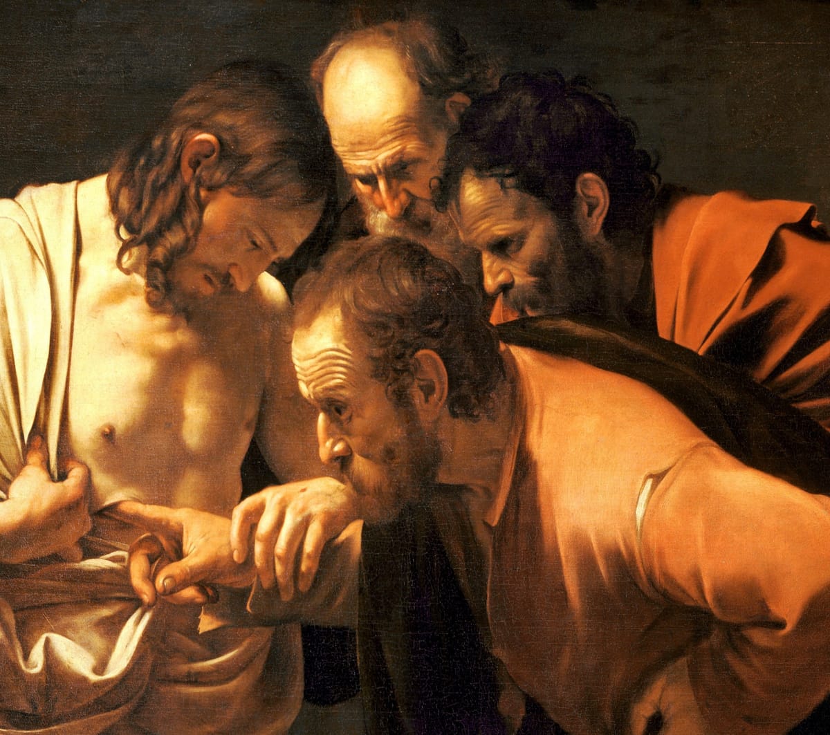 The Incredulity of Saint Thomas by Caravaggio