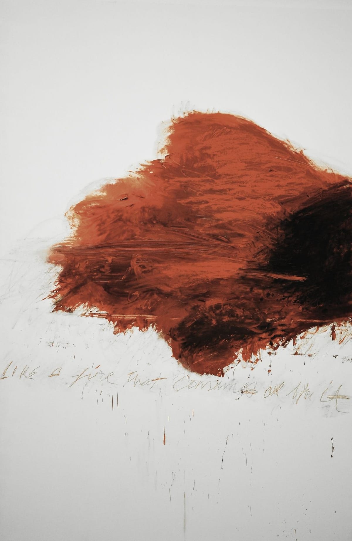 "The Fire That Consumes All Before It" by Cy Twombly, from his series *Fifty Days at Iliam*